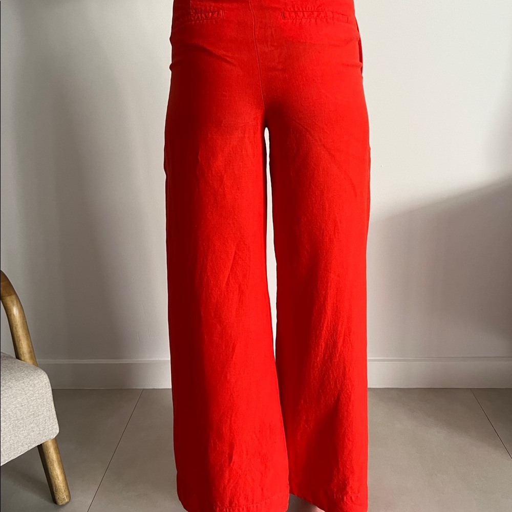 Zara Bright Orange Pants - Picture 4 of 4